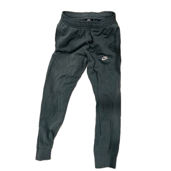 Nike Black Cuffed Ankle Sweat Pants Mens S - Picture 1 of 3